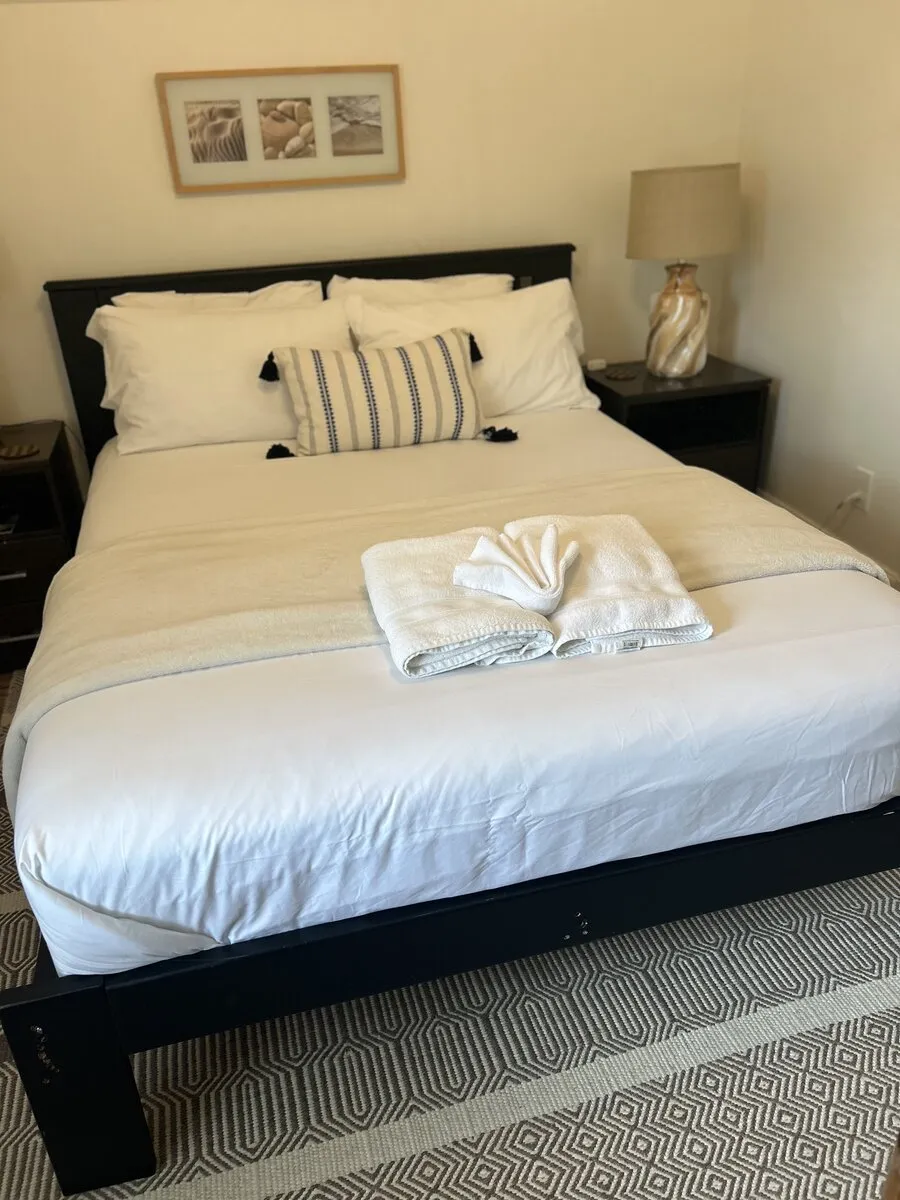 Clean bedroom after house cleaning service in Columbus OH